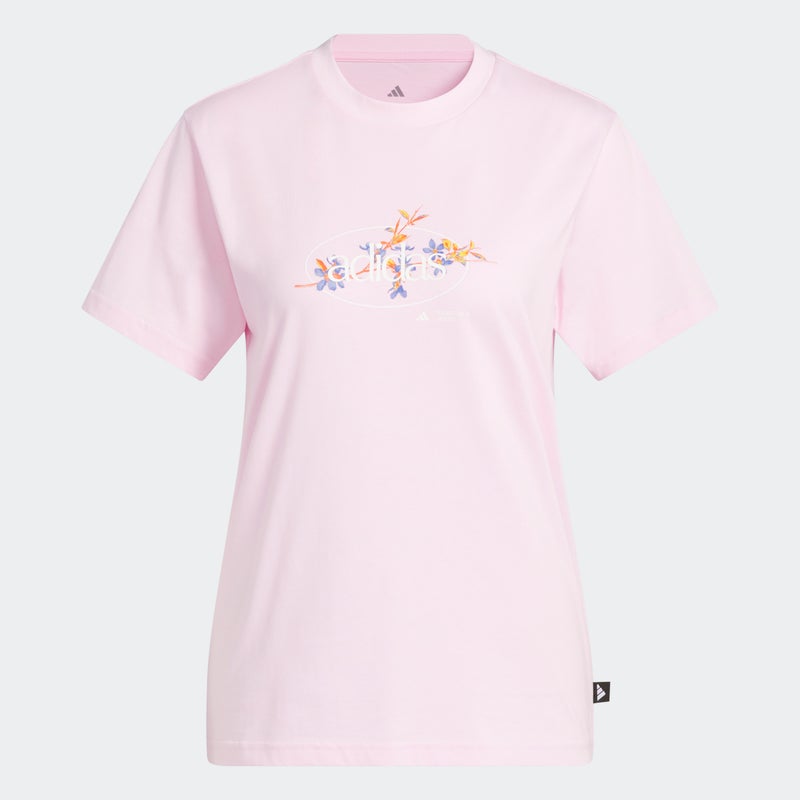 Adidas W Elem Flrl Tee - Image 2